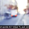 Bütçe, Mart ayında 43,7 milyar TL açık verdi Bütçe, Mart ayında 43,7 milyar TL açık verdi
