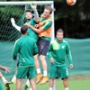 Bursaspor Yağmurda Çalıştı Bursaspor Yağmurda Çalıştı