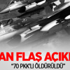 Metina hava harekatında 70 PKK'lı öldürüldü Metina hava harekatında 70 PKK'lı öldürüldü