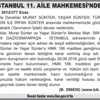 İSTANBUL 11. AİLE MAHKEMESİ’NDEN