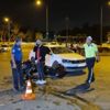 Otomobille çarpışan motosikletteki 2 polis yaralandı