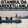 Bostancı'da düşen helikopterin enkazı kaldırılıyor Bostancı'da düşen helikopterin enkazı kaldırılıyor