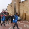 Niğde'de 800 yıllık camide yangın Niğde'de 800 yıllık camide yangın