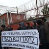 Laik eğitim için okul boykotu eylemi Laik eğitim için okul boykotu eylemi