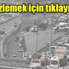 Yüksek gerilim hattı yola devrildi