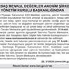 MARBAŞ MENKUL DEĞERLER ANONİM ŞİRKETİ YÖNETİM KURULU BAŞKANLIĞINDAN