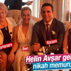 Helin Avşar gelinliğini giydi
