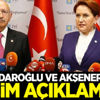 Kılıçdaroğlu ve Akşener'den seçim açıklaması Kılıçdaroğlu ve Akşener'den seçim açıklaması