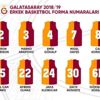 Galatasaray’da forma numaraları belli oldu Galatasaray’da forma numaraları belli oldu