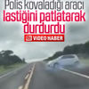 Brezilya polisi kovaladığı aracın lastiğini patlattı Brezilya polisi kovaladığı aracın lastiğini patlattı