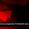 Bursa da orman yangınında 10 hektarlık alan zarar ... Bursa da orman yangınında 10 hektarlık alan zarar ...