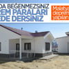 Malatya'da mezrada yaşayan depremzedelere villa konforunda köy evi Malatya'da mezrada yaşayan depremzedelere villa konforunda köy evi