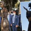İtalya’yı karıştıran heykel… Özgürlük mücadelesini transparan kadın figürüyle yansıttı