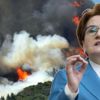 Akşener yangın bölgesinde Akşener yangın bölgesinde