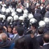 İtfaiyecilere polis engeli İtfaiyecilere polis engeli