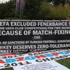 UEFA Genel Merkezi önünde "şike" protestosu UEFA Genel Merkezi önünde "şike" protestosu
