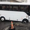 Sağanak nedeniyle yol çöktü Sağanak nedeniyle yol çöktü