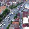 Yoğun trafik ve sel havadan görüntülendi Yoğun trafik ve sel havadan görüntülendi