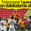 Trabzonspor, Göztepe ile berabere kaldı
