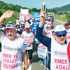 CHP zulmüne karşı üç gündür yoldalar CHP zulmüne karşı üç gündür yoldalar