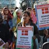 Danimarka'da Arakan protestosu