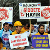 Sağlıkçılar şiddete karşı sokağa çıktı Sağlıkçılar şiddete karşı sokağa çıktı