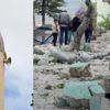 Ezana dakikalar kala minareye yıldırım düştü Ezana dakikalar kala minareye yıldırım düştü