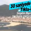 Deniz salyası Marmara'yı işte böyle sarıyor! 30 saniyelik görüntüye yansıdı