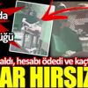 ﻿Kibar hırsız. Sosyal medyada ağına düşürdüğü kadının parasını çaldı hesabı ödedi ve kaçtı