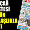 ﻿Yeniçağ Gazetesi bugün bu başlıkla çıktı