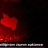 Manisa Valiliğinden deprem açıklaması