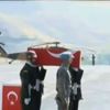 Şehit anne ve bebek için tören