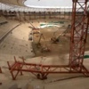 Timsah Arena'da kuleler sökülüyor Timsah Arena'da kuleler sökülüyor