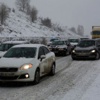 Bolu Dağı'nda kar ulaşıma kar engeli