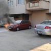 Sahibinin çalıştıramadığı araç park halindeyken alev aldı Sahibinin çalıştıramadığı araç park halindeyken alev aldı