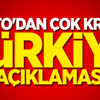 NATO'dan çok kritik Türkiye açıklaması