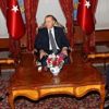 Cumhurbaşkanı Erdoğan, Demirören ve Lucescu'yu kabul etti