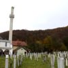 Bosna Hersek te rüzgar minareyi devirdi Bosna Hersek te rüzgar minareyi devirdi