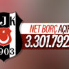 Beşiktaş'ın toplam borcu 3.3 milyar lira