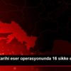 Muğla da tarihi eser operasyonunda 16 sikke ele geçirildi Muğla da tarihi eser operasyonunda 16 sikke ele geçirildi