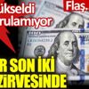 ﻿Dolar'da sert yükseliş. Son iki ayın en yüksek seviyesinde!