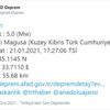 Son Dakika: KKTC'de 5 büyüklüğünde deprem