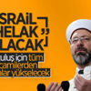 Prof. Dr. Ali Erbaş: Filistin halkına karşı büyük bir soykırım yapılmaktadır