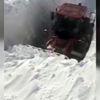 Zorlu köy yolu açma çalışması Zorlu köy yolu açma çalışması
