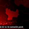 Amasya da bir ev ile samanlık yandı Amasya da bir ev ile samanlık yandı