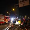 Ankara'da otomobil yön tabelasına çarptı Ankara'da otomobil yön tabelasına çarptı