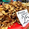 Fındık mantarı tezgahlarda