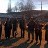 Evleri zarar gören köylülerin ayı nöbeti Evleri zarar gören köylülerin ayı nöbeti