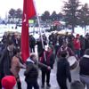 Sivassporlu taraftarlar, hakem kararlarına tepki için ... Sivassporlu taraftarlar, hakem kararlarına tepki için ...