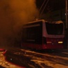 Malatya'da trambüs yangını